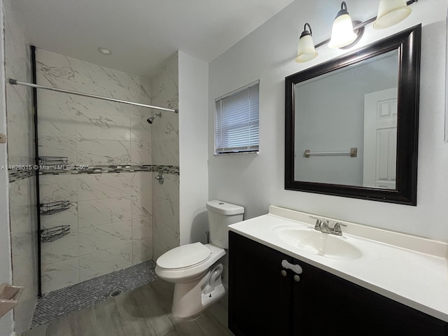 1710 NW 92nd Ave, Pembroke Pines, FL 33024 - full bath featuring vanity, a tile shower, and wood finished floors