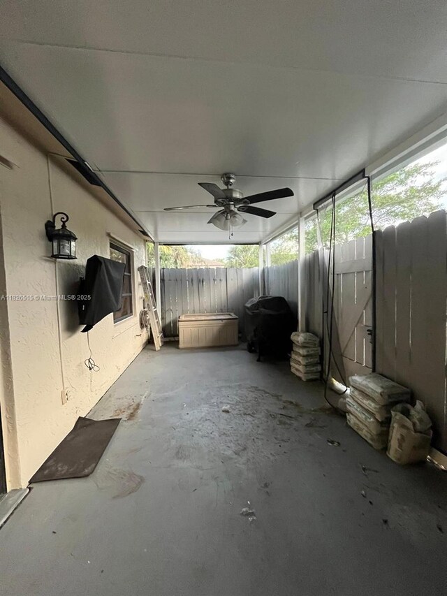 1710 NW 92nd Ave, Pembroke Pines, FL 33024 - view of patio / terrace with a ceiling fan