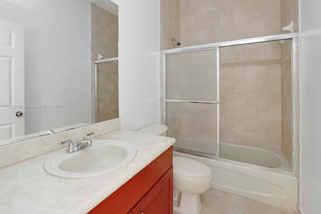 32157 SW 207th Ave, Homestead, FL 33030 - bathroom with vanity, shower / bath combination with glass door, and tile patterned flooring