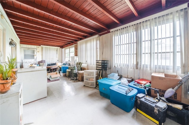 5103 NW 54th Ct, Tamarac, FL 33319 - sunroom with beam ceiling