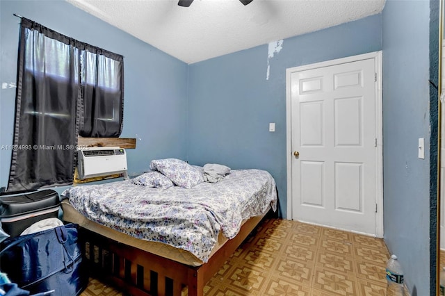 1616 SW 9th St, Fort Lauderdale, FL 33312 - bedroom with a textured ceiling and a ceiling fan
