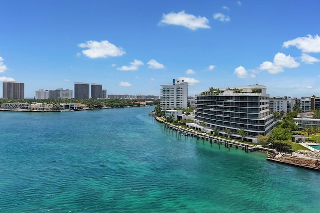 1135 103rd St Unit 408, Bay Harbor Islands, FL 33154 - water view featuring nearby urban area