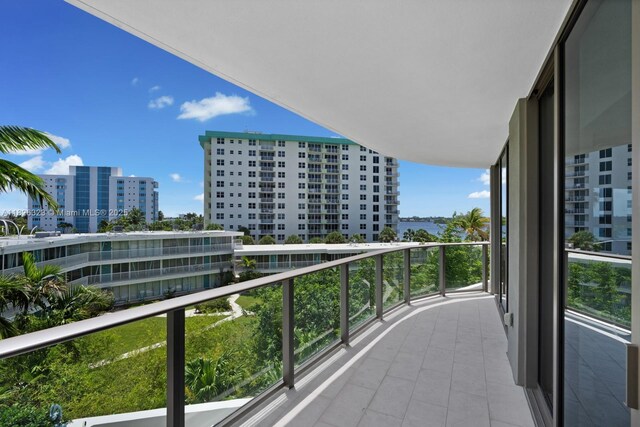 1135 103rd St Unit 408, Bay Harbor Islands, FL 33154 - balcony featuring a city view