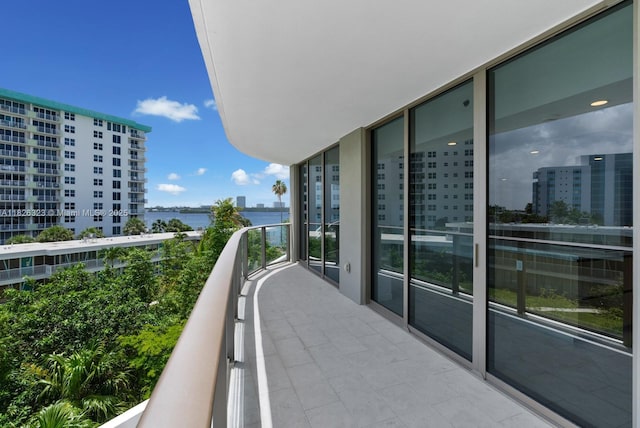 1135 103rd St Unit 408, Bay Harbor Islands, FL 33154 - balcony featuring a water view