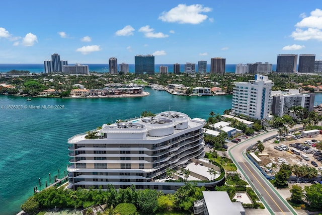 1135 103rd St Unit 408, Bay Harbor Islands, FL 33154 - aerial view of skyline and a large body of water