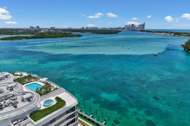 1135 103rd St Unit 408, Bay Harbor Islands, FL 33154 - water view with skyline