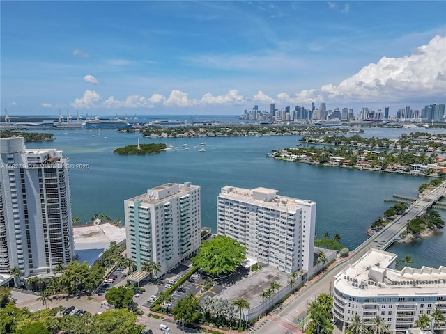 5 Island Ave Unit 6A, Miami Beach, FL 33139 - aerial view of skyline and a nearby body of water