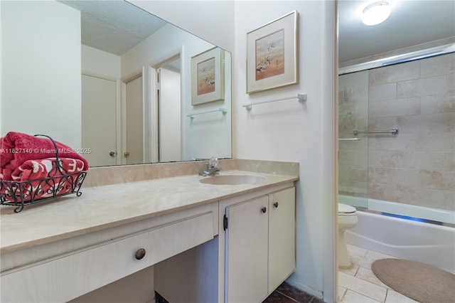 5 Island Ave Unit 6A, Miami Beach, FL 33139 - full bathroom featuring vanity, combined bath / shower with glass door, and tile patterned flooring