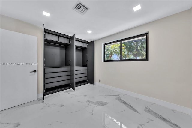 5890 SW 13th St, Plantation, FL 33317 - unfurnished bedroom with baseboards and light marble finish floors