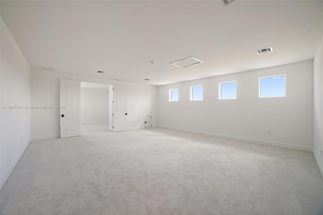 20161 SE Bridgewater Dr, Jupiter, FL 33458 - empty room with light carpet and attic access