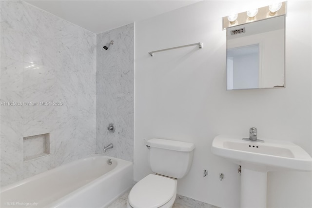 9455 Collins Ave Unit 301, Surfside, FL 33154 - bathroom featuring toilet and shower / bath combination