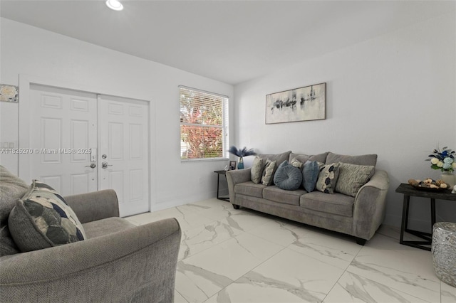 3818 SW 171st Ter, Miramar, FL 33027 - living area with light marble finish flooring