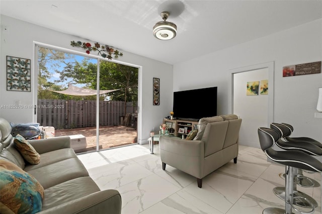 3818 SW 171st Ter, Miramar, FL 33027 - living area featuring marble finish floors