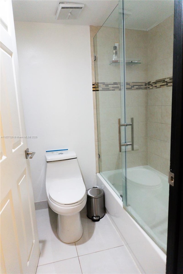 8215 SW 152nd Ave Unit G-307, Miami, FL 33193 - bathroom with tile patterned floors and combined bath / shower with glass door
