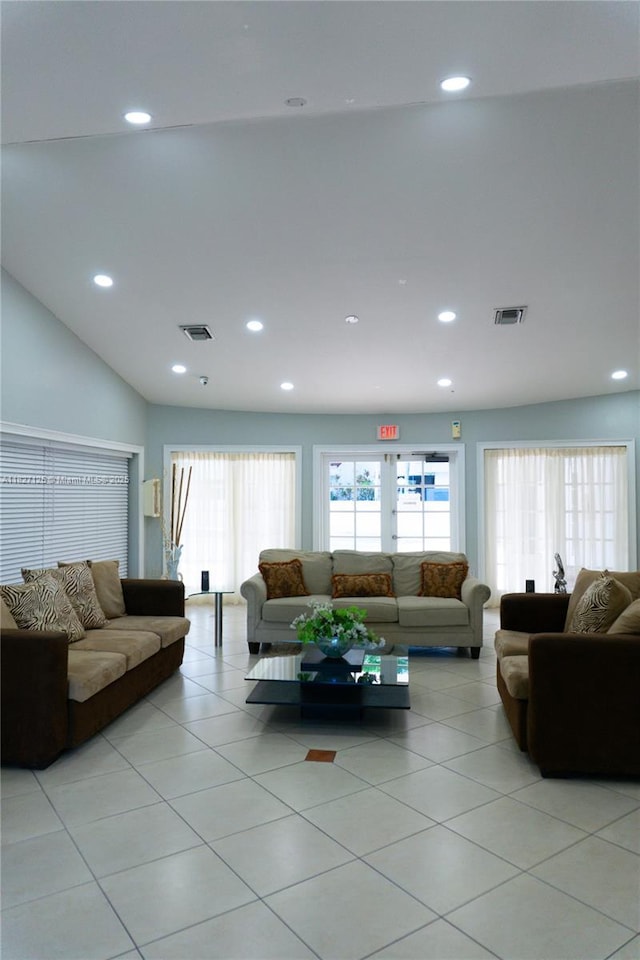 8215 SW 152nd Ave Unit G-307, Miami, FL 33193 - living room with light tile patterned floors, healthy amount of natural light, and recessed lighting