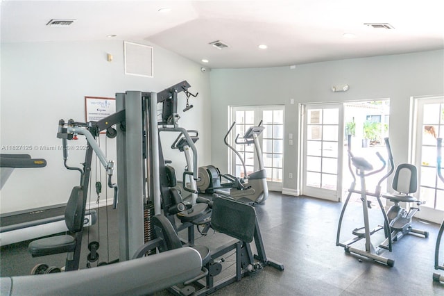 8215 SW 152nd Ave Unit G-307, Miami, FL 33193 - gym with vaulted ceiling