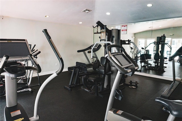 8215 SW 152nd Ave Unit G-307, Miami, FL 33193 - exercise room featuring recessed lighting