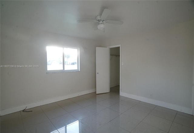 7985 NW 1st St, Margate, FL 33063 - empty room featuring a ceiling fan and light tile patterned flooring