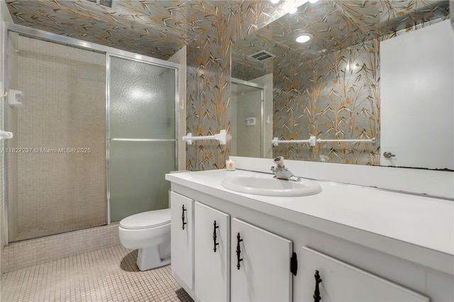 4168 Inverrary Dr Unit 402, Lauderhill, FL 33319 - full bath featuring vanity, a shower stall, and tile patterned flooring