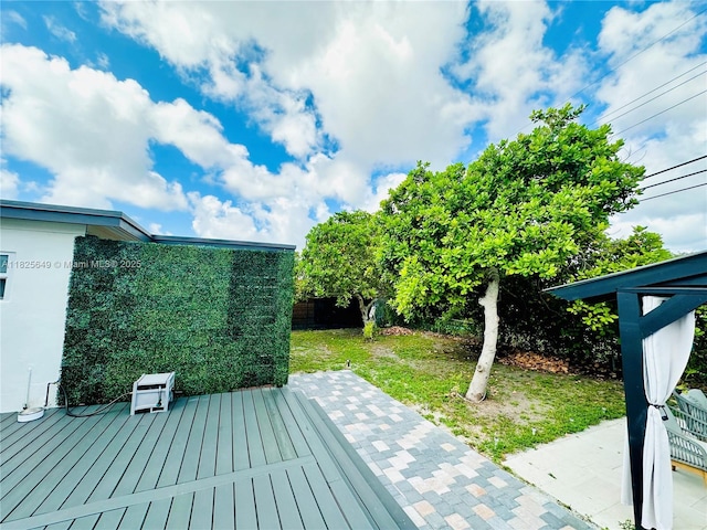 305 SW 24th Ave, Fort Lauderdale, FL 33312 - wooden deck with a lawn
