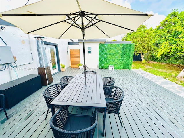 305 SW 24th Ave, Fort Lauderdale, FL 33312 - deck featuring french doors and outdoor dining area