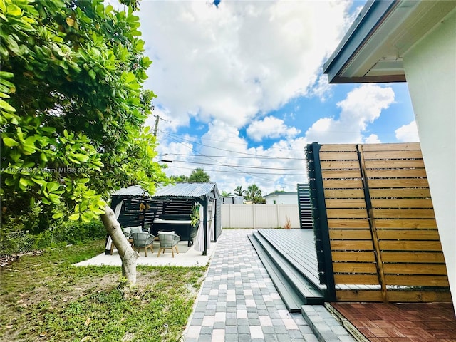 305 SW 24th Ave, Fort Lauderdale, FL 33312 - view of patio / terrace featuring a gazebo
