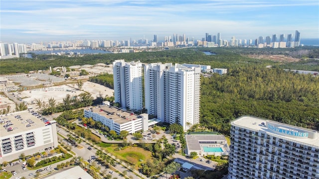 14951 Royal Oaks Ln Unit 908, North Miami, FL 33181 - drone / aerial view of city skyline