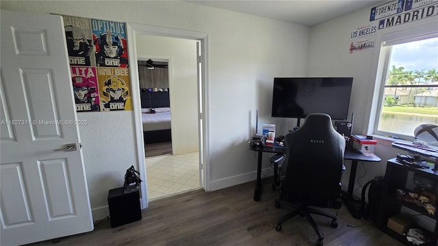 1425 Crossbill Ct, Weston, FL 33327 - office featuring wood finished floors and baseboards