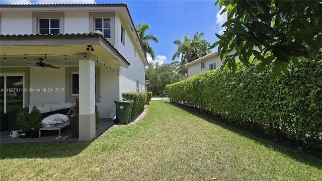 1425 Crossbill Ct, Weston, FL 33327 - view of green lawn featuring ceiling fan