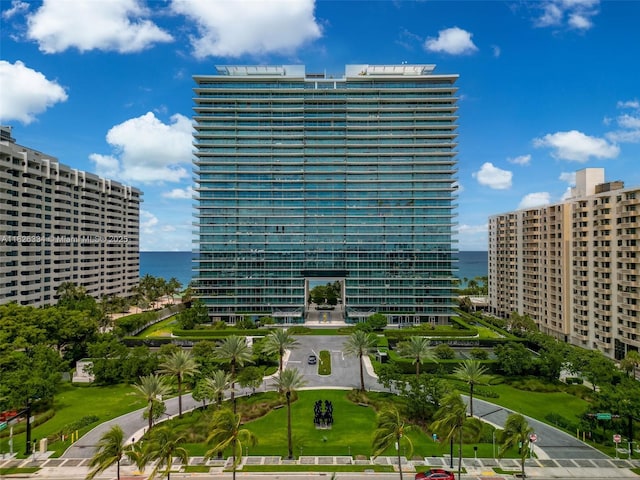 10203 Collins Ave Unit 1603, Bal Harbour, FL 33154 - view of property featuring a water view