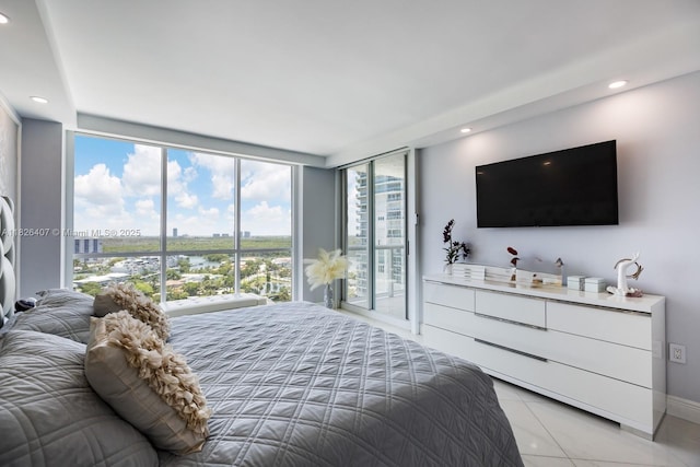 16400 Collins Ave Unit 1845, Sunny Isles Beach, FL 33160 - bedroom with floor to ceiling windows and recessed lighting