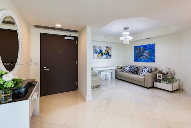 16400 Collins Ave Unit 1845, Sunny Isles Beach, FL 33160 - living area featuring light tile patterned floors and recessed lighting