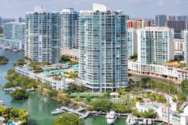16400 Collins Ave Unit 1845, Sunny Isles Beach, FL 33160 - view of building exterior featuring a water view and a view of city