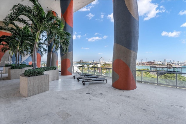 50 Biscayne Blvd Unit 3002, Miami, FL 33132 - view of patio featuring a water view