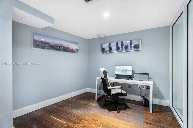 50 Biscayne Blvd Unit 3002, Miami, FL 33132 - office featuring wood finished floors and baseboards