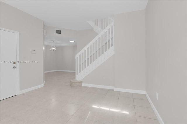 8122 SW 119th Ct Unit 8122, Miami, FL 33183 - spare room featuring stairs and tile patterned floors
