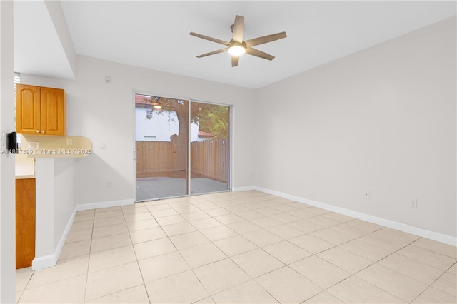 8122 SW 119th Ct Unit 8122, Miami, FL 33183 - empty room with ceiling fan and baseboards