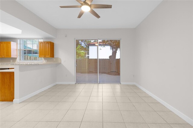8122 SW 119th Ct Unit 8122, Miami, FL 33183 - spare room with a ceiling fan and baseboards