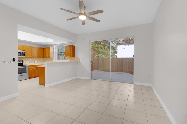 8122 SW 119th Ct Unit 8122, Miami, FL 33183 - empty room featuring ceiling fan and light tile patterned flooring