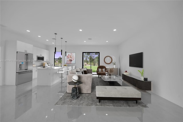 643 Knapp St, Lehigh Acres, FL 33974 - living room with recessed lighting