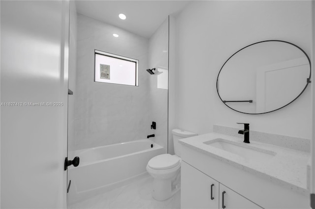 643 Knapp St, Lehigh Acres, FL 33974 - bathroom featuring vanity and shower / bathtub combination