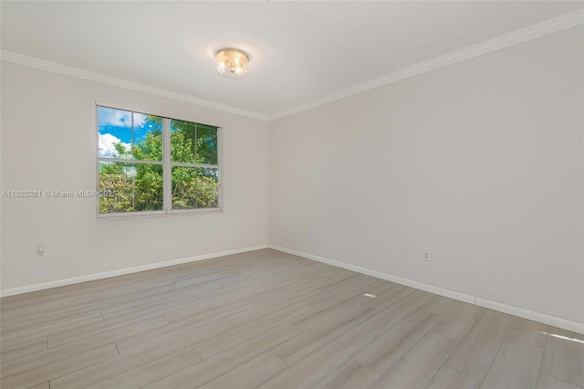 315 W Cypress Cove Cir, Davie, FL 33325 - unfurnished room featuring crown molding and light wood-type flooring