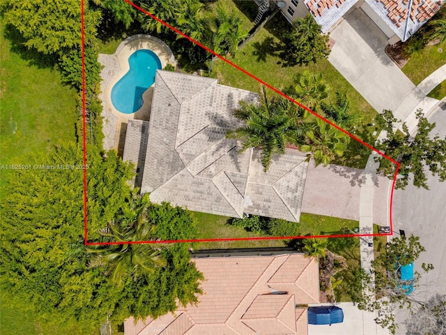 315 W Cypress Cove Cir, Davie, FL 33325 - aerial overview of property's location with property boundaries highlighted