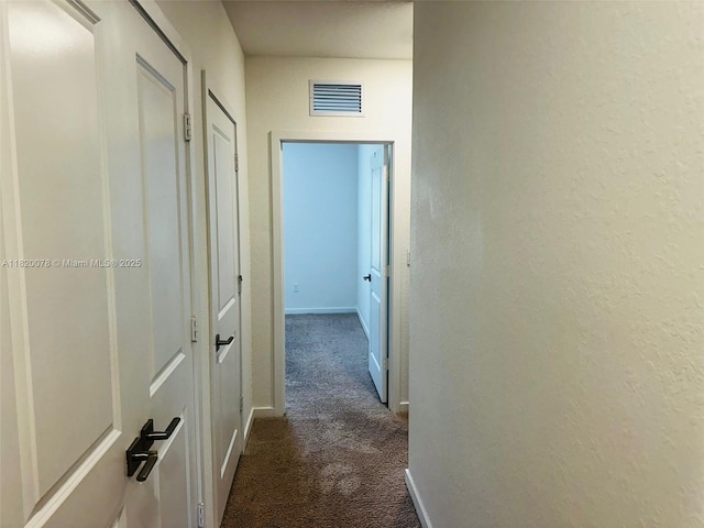 1672 SE 8th Ave, Homestead, FL 33034 - corridor with dark colored carpet and a textured wall