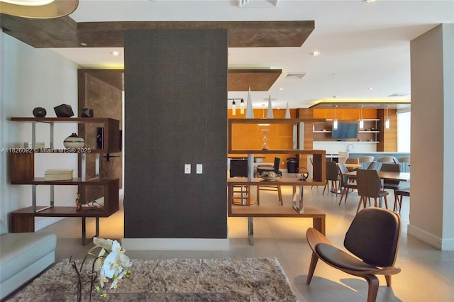 600 NE 27th St Unit 1105, Miami, FL 33137 - living room featuring recessed lighting