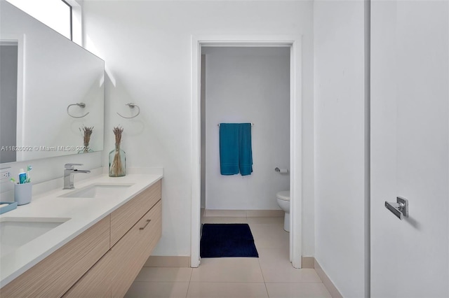 600 NE 27th St Unit 1105, Miami, FL 33137 - full bath featuring double vanity and tile patterned floors