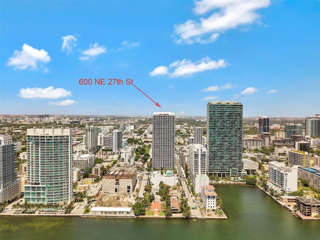 600 NE 27th St Unit 1105, Miami, FL 33137 - city view featuring a nearby body of water