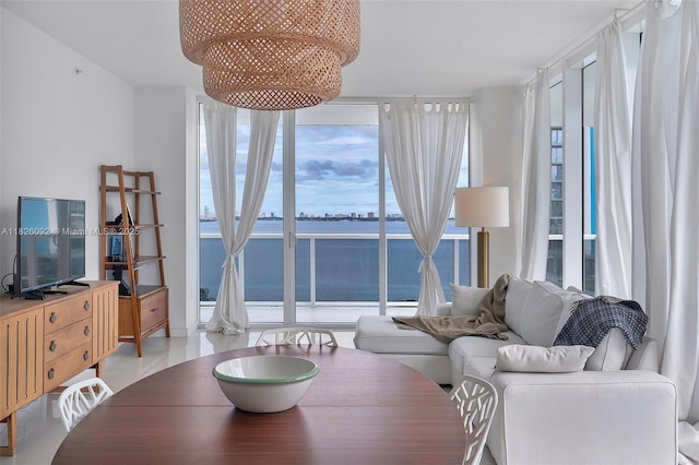 600 NE 27th St Unit 1105, Miami, FL 33137 - living area with healthy amount of natural light and floor to ceiling windows