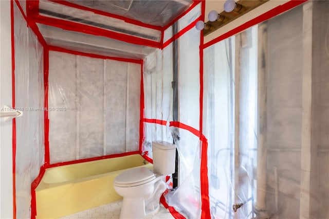 3126 Harbor Blvd Unit 1A, Port Charlotte, FL 33952 - full bath with toilet and tile patterned floors
