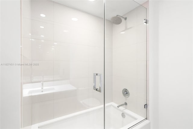 3131 NE 7th Ave Unit 2705, Miami, FL 33137 - bathroom with combined bath / shower with glass door